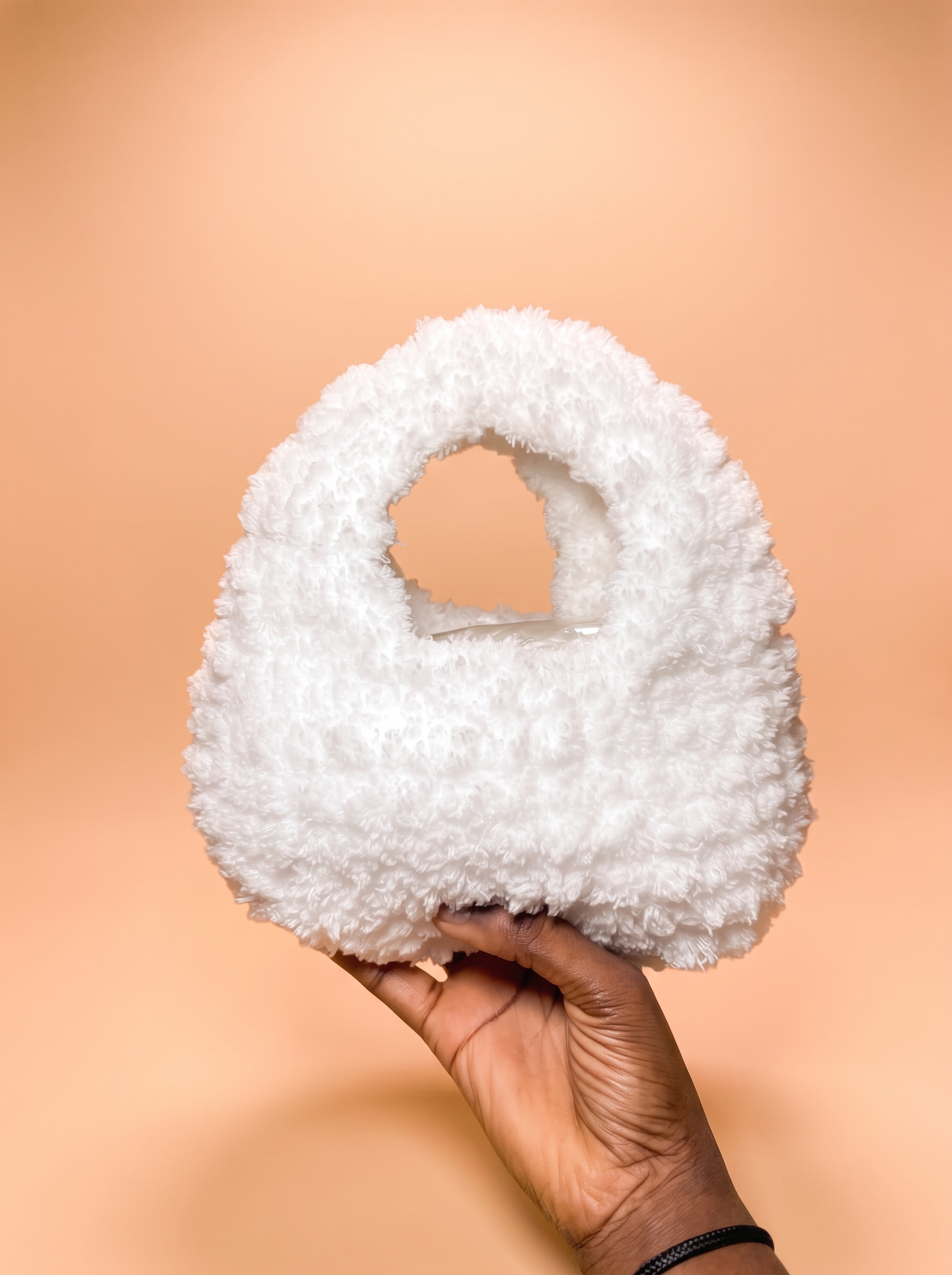 White Fluffy Bag