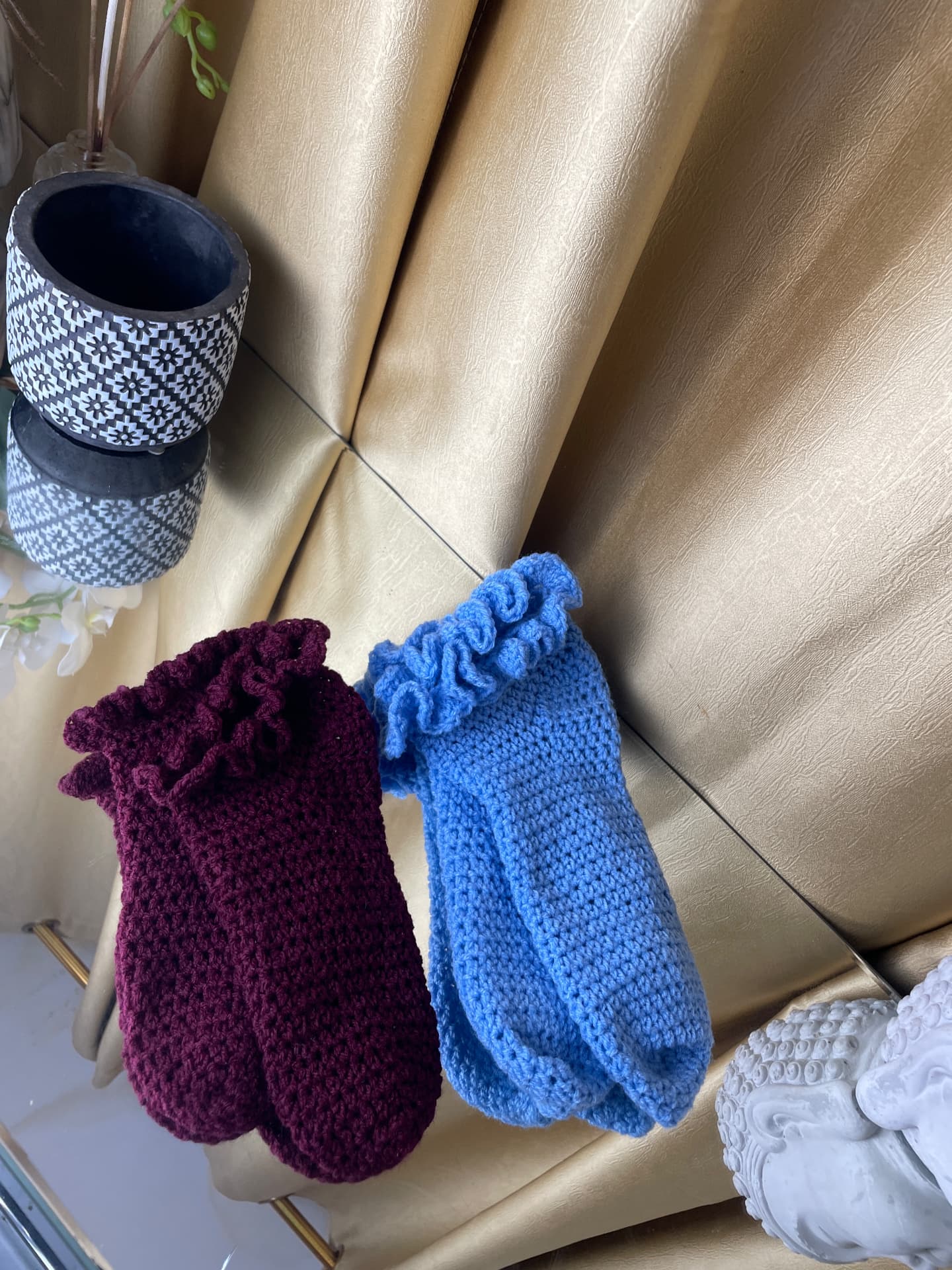 Crochet Ruffle Socks