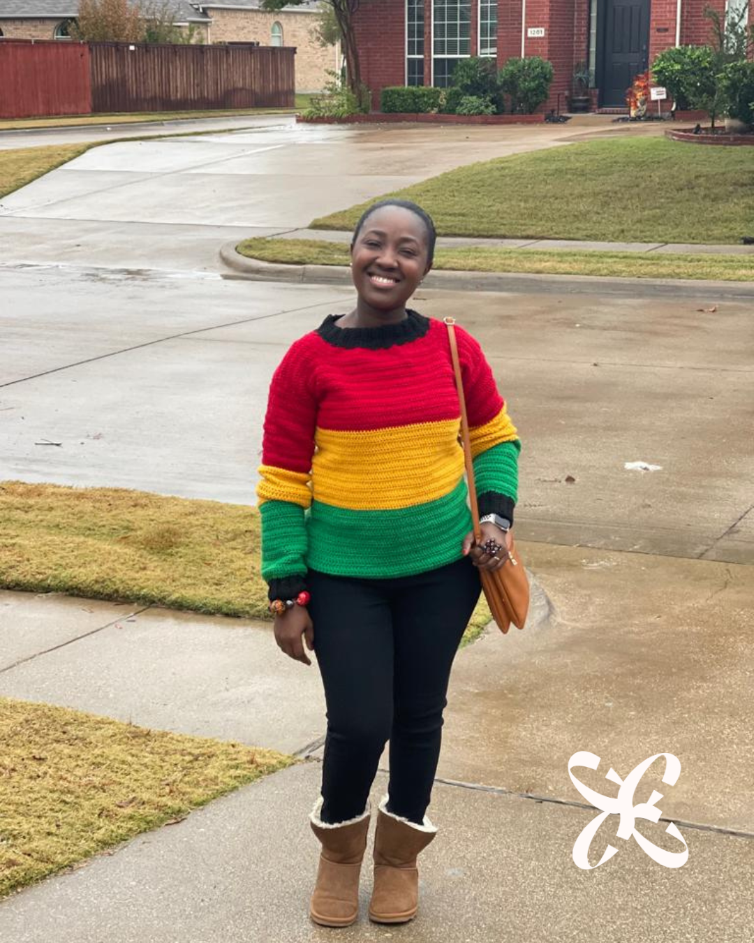 Red, Yellow & Green Sweater