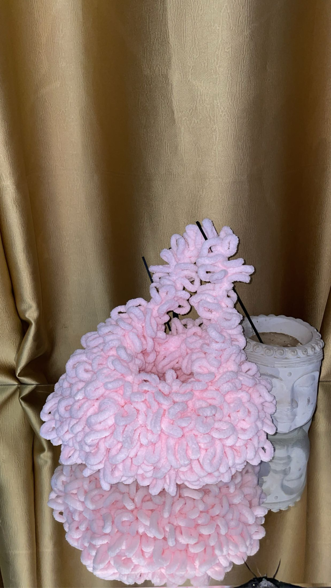Pink Loopy Fluff Bag